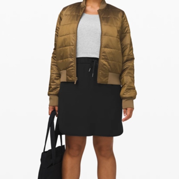 LULULEMON ON THE FLY BLACK MINI SKIRT WOMEN SIZE 4 - Picture 2 of 6